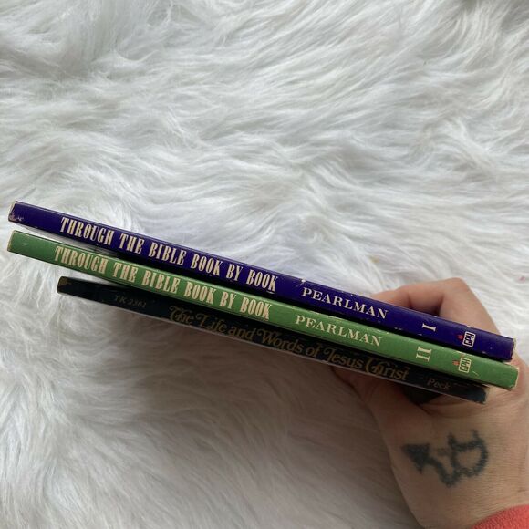 Through The Bible Book By Book Myer Pearlman Part 1&2 Old Testament Bonus Book - Picture 3 of 6